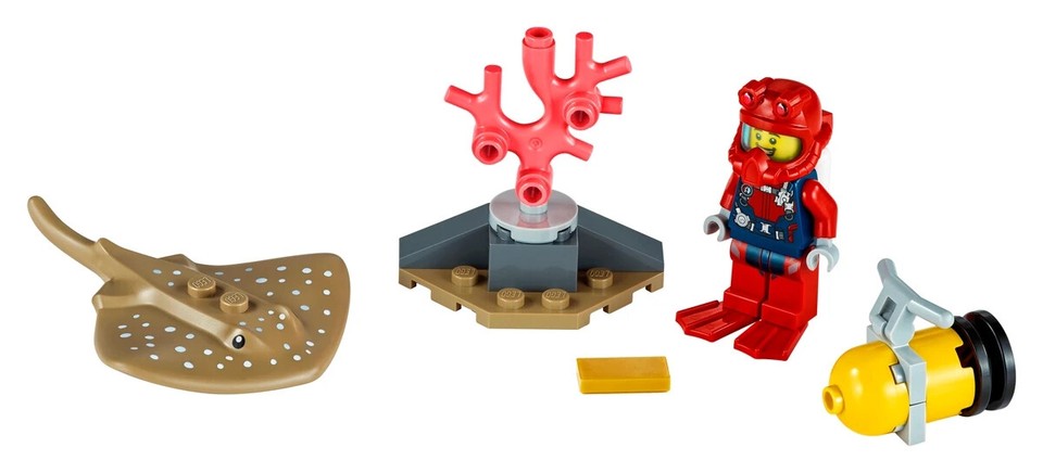 LEGO® 30370 City – Ocean Diver - Vízalatti búvár - Polybag - 3