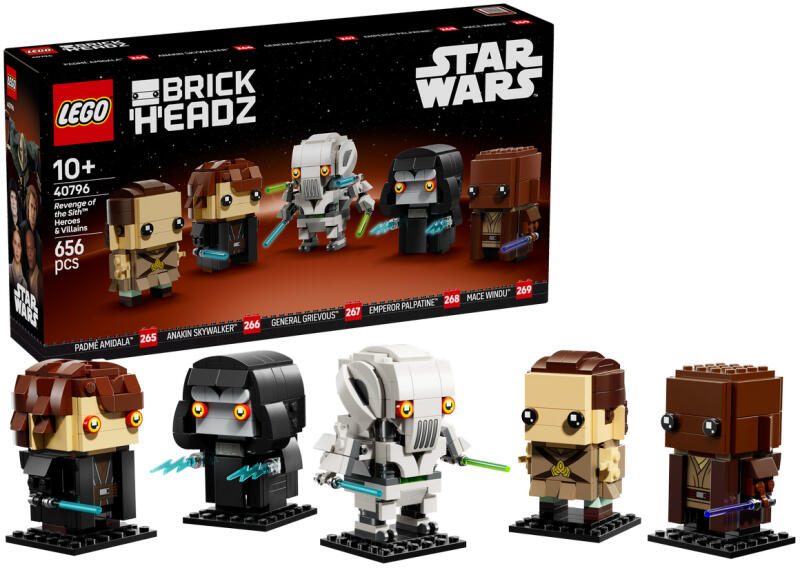 LEGO® 40796 BrickHeadz - Star Wars™ A Sith-ek bosszúja - Hősök és gonosztevők - Revenge of the Sith Heroes and Villains - 2