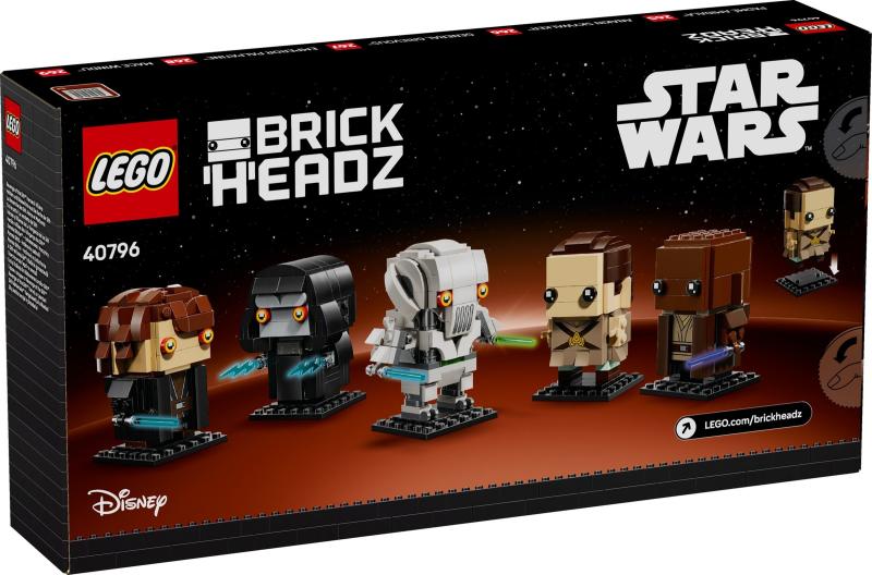 LEGO® 40796 BrickHeadz - Star Wars™ A Sith-ek bosszúja - Hősök és gonosztevők - Revenge of the Sith Heroes and Villains - 4