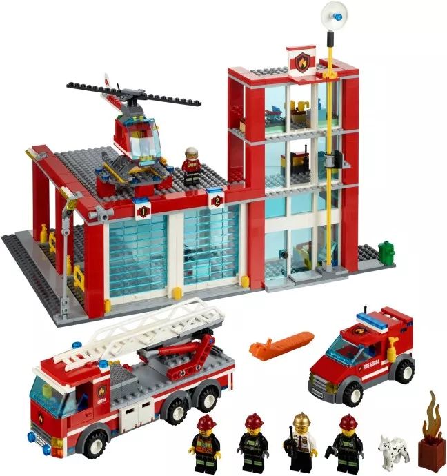 LEGO® 60004 City Fire Station - Tűzoltóállomás - 6