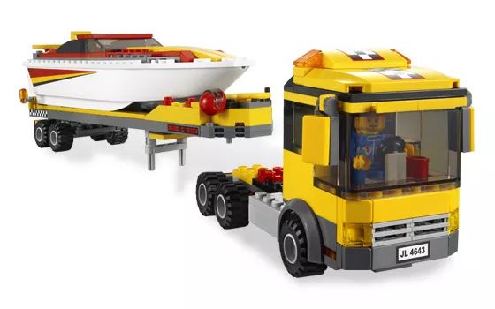 LEGO® 4643 City Power Boat Transporter - Motorcsónak szállító - 4