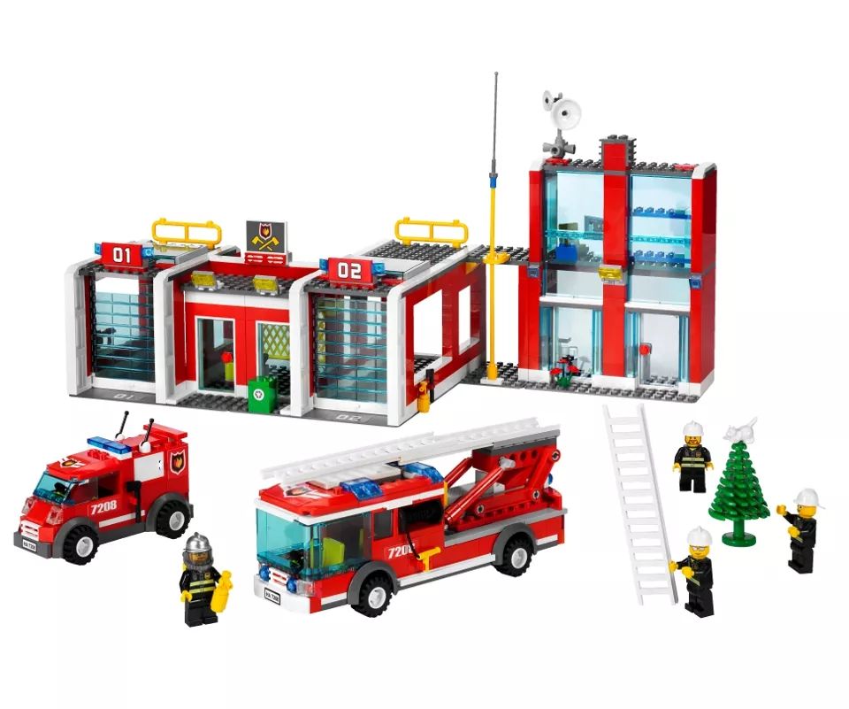 LEGO® 7208 City Fire Station - Tűzoltóállomás - 2