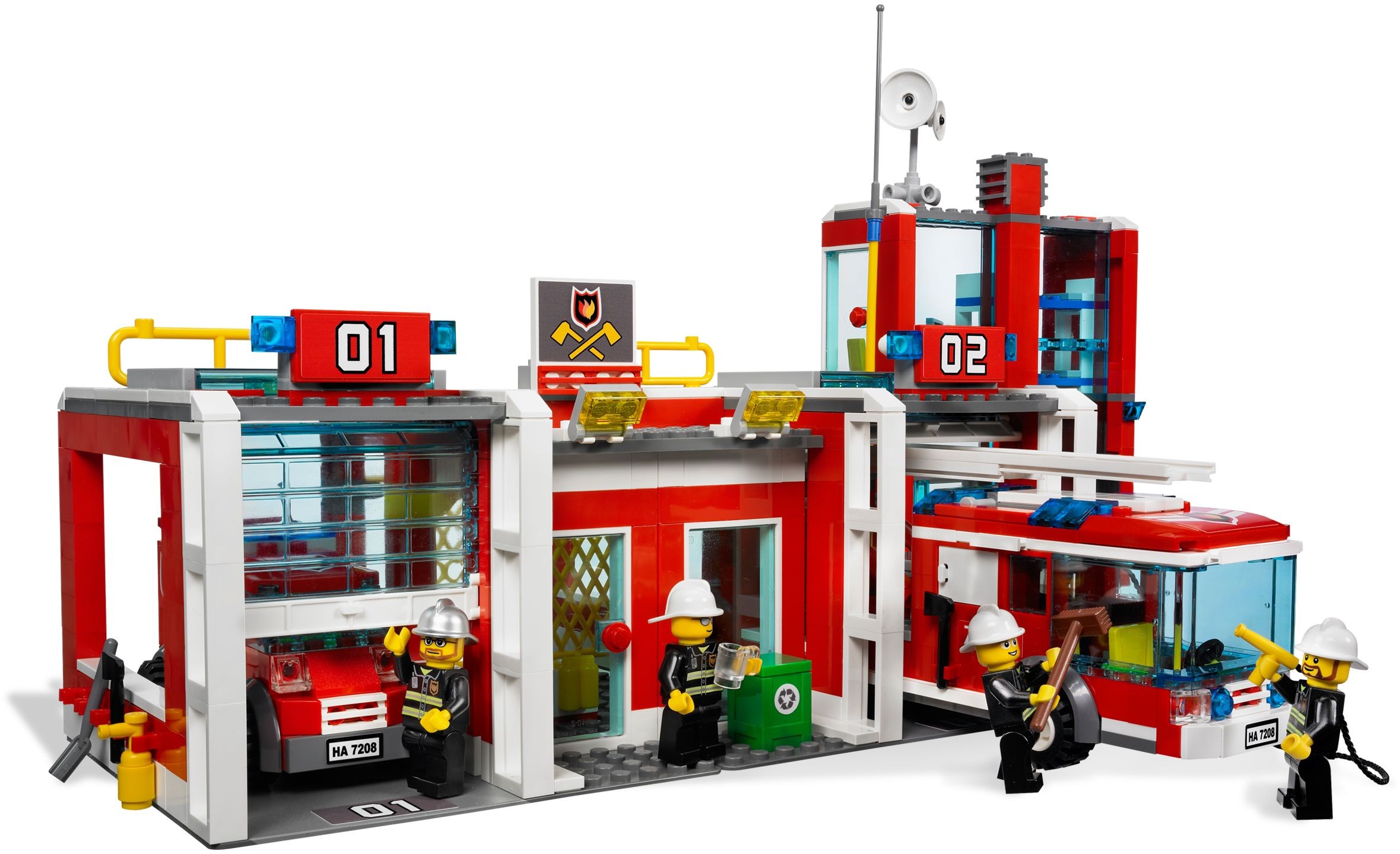 LEGO® 7208 City Fire Station - Tűzoltóállomás - 3