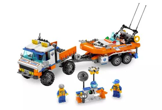 LEGO® 7726 City Coast Guard Truck with Speedboat – Parti őrség teherautó motorcsónakkal - 2