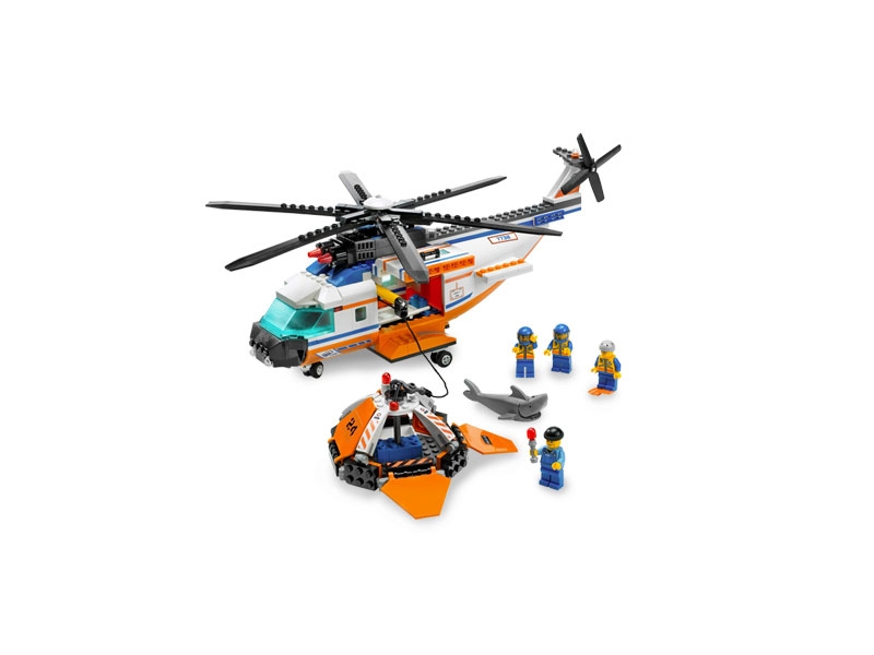 LEGO® 7738 City Coast Guard Helicopter & Liferaft – Parti őrség helikopter mentőtutajjal - 2