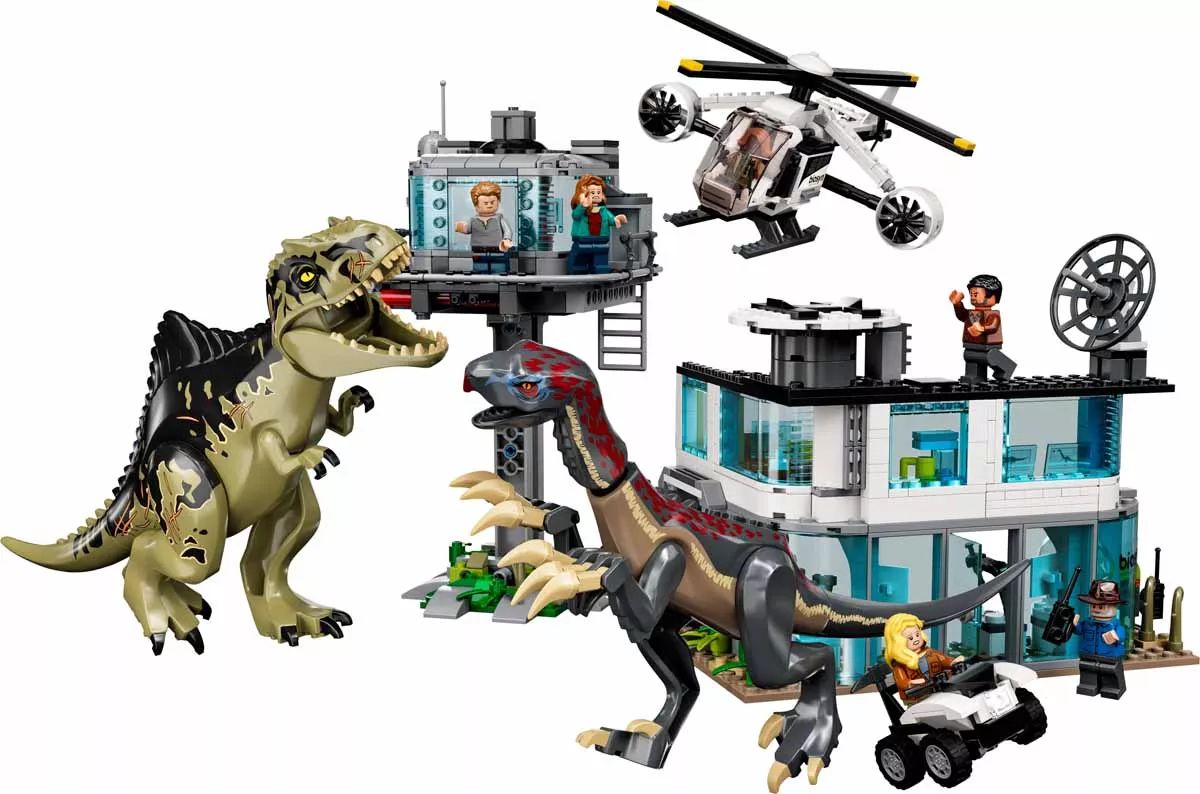 LEGO® 76949 Jurassic World™ Giganotosaurus & Therizinosaurus Attack - Giganotosaurus és therizinosaurus támadás - 3