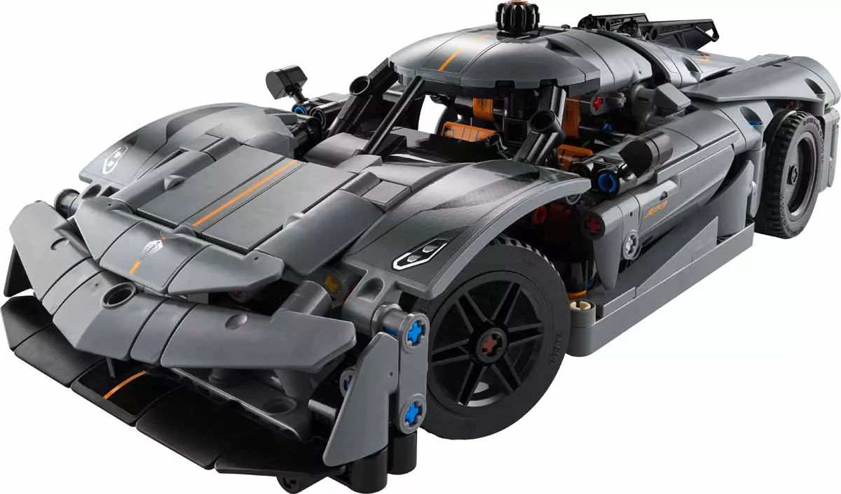 LEGO® 42173 Technic Koenigsegg Jesko Absolut Grey Hypercar - Szürke híperautó - 2