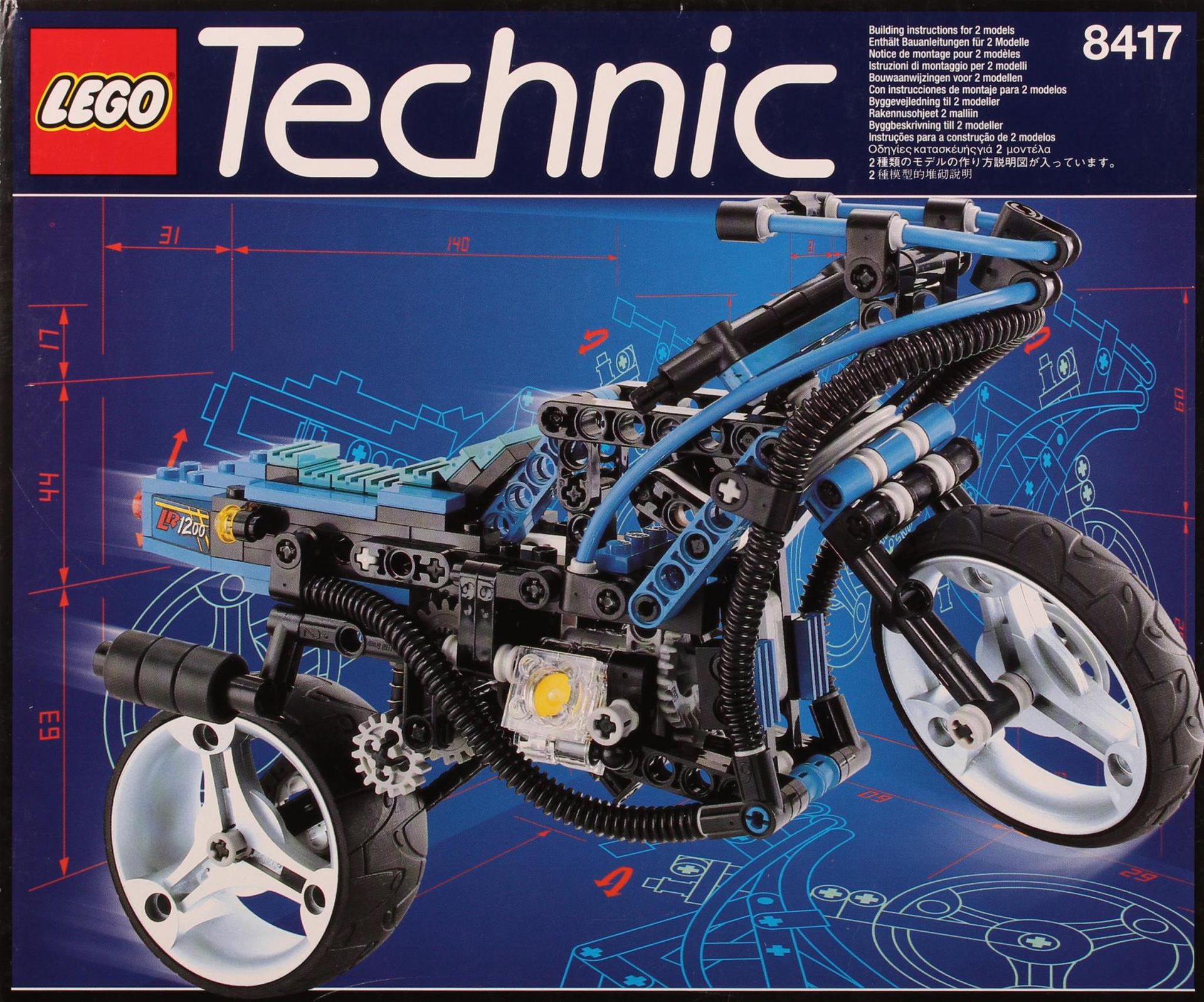 LEGO® 8417 Technic Mag Wheel Master - Motorkerékpár - 2