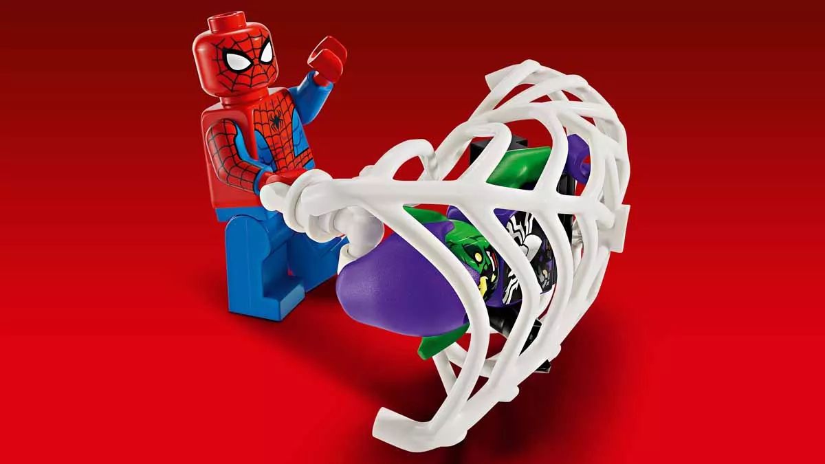 LEGO® 76279 Super Heroes Spider-Man Race Car and Venom Green Goblin - Pókember versenyautó és Venomizált Zöld Manó - 4