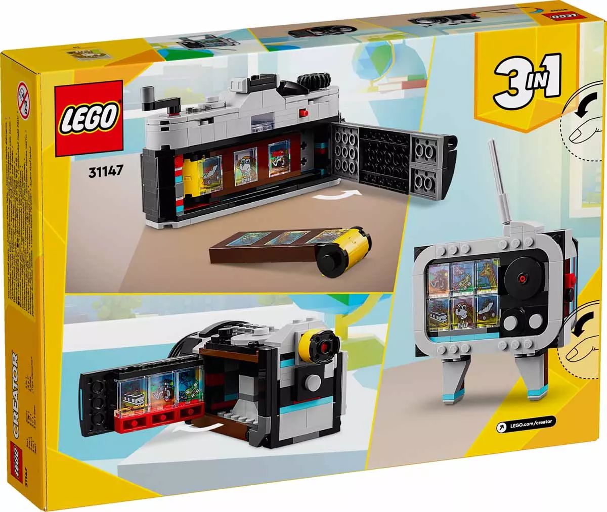 LEGO® 31147 Creator 3 in 1 Retro Camera - Retró fényképezőgép - 3