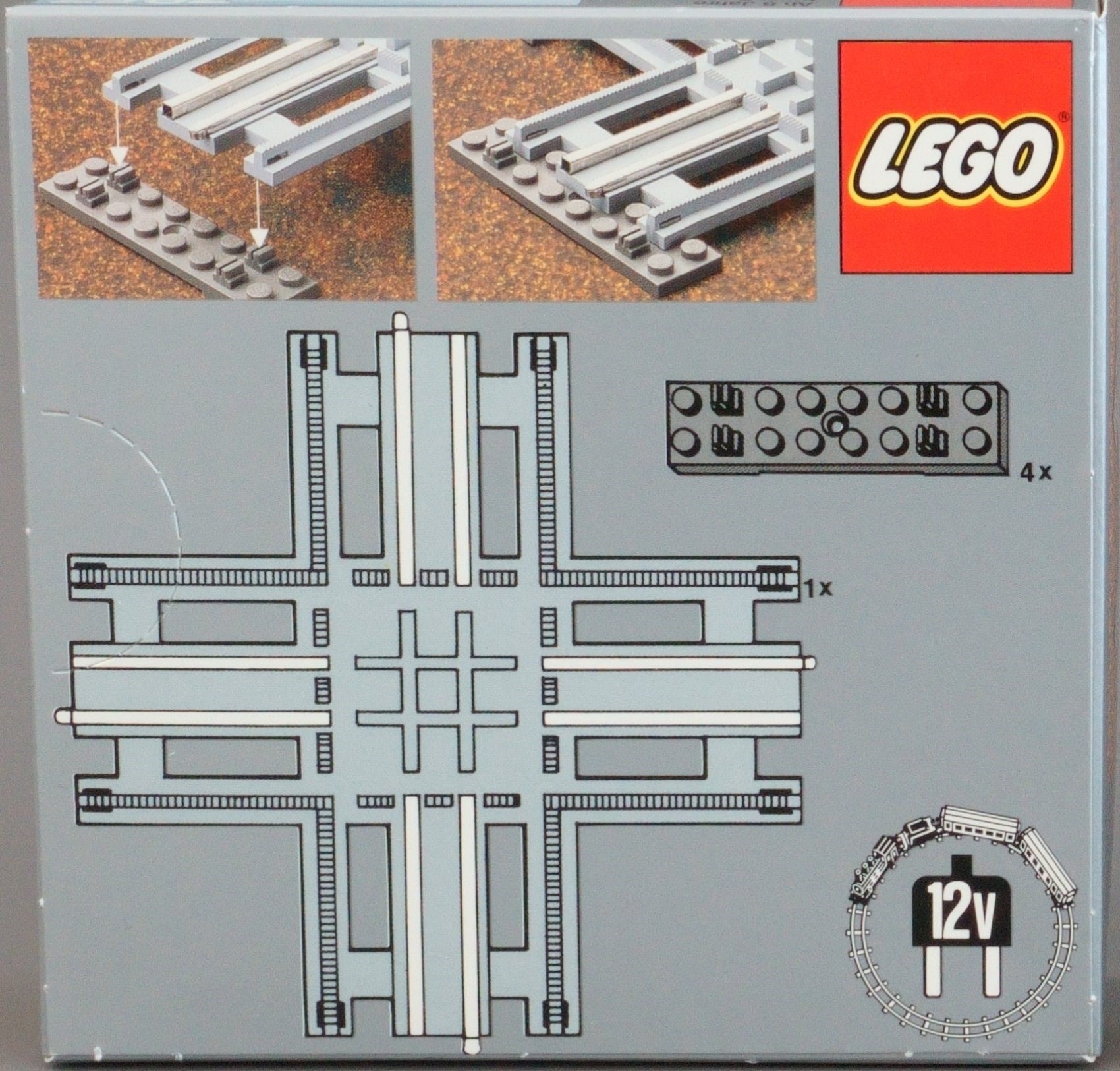 LEGO® 7857 Crossing, Electric Rails Grey 12V - 2