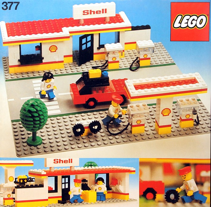LEGO® 377-1 Shell Service Station - Shell benzinkút - 2