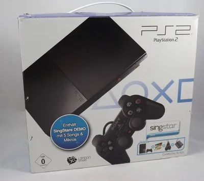 Sony PlayStation 2 Slim Játékkonzol (PS2) + Singstar Mikrofon+Singstar Demo lemez - 2