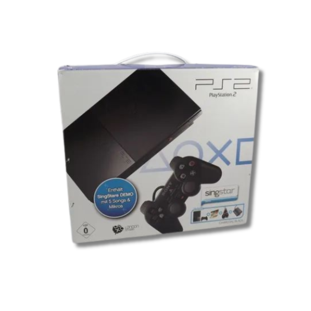 Sony PlayStation 2 Slim Játékkonzol (PS2) + Singstar Mikrofon + Singstar Demo lemez - 3