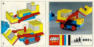 LEGO® 102A-1 Legoland Front-End Loader (1st version with type A motor 12x4x4) - Homlokrakodó (1. változat) - 3