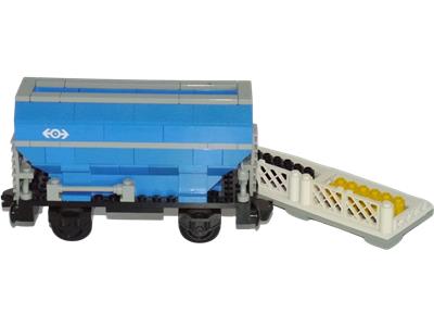 LEGO® 4536 Trains Blue Hopper Car – Kék Silókocsi - 3