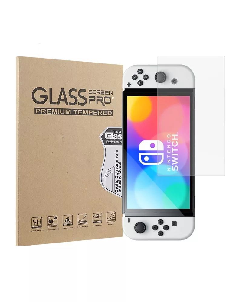 Glass Screen Pro Nintendo Switch OLED kijelzővédő fólia /2 db/  - 2