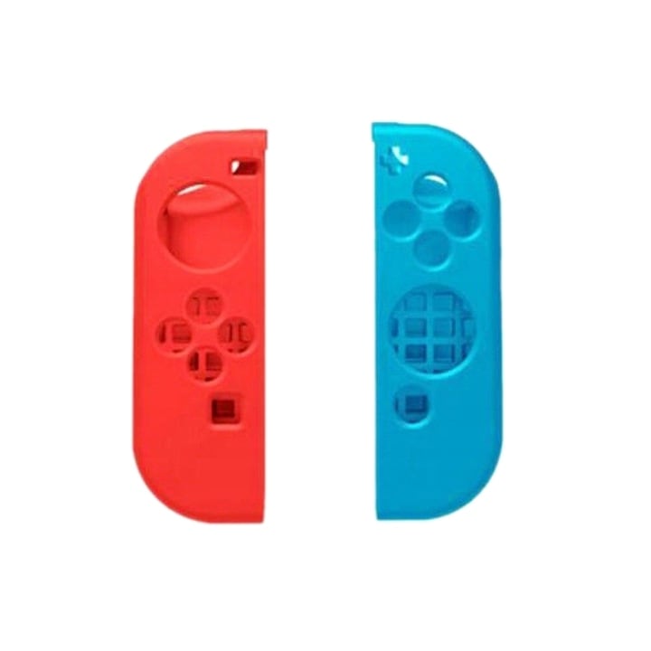 Joy-Con szilikon tok Mario-s analóg sapkákkal - Nintendo Switch /piros-kék/ - 2