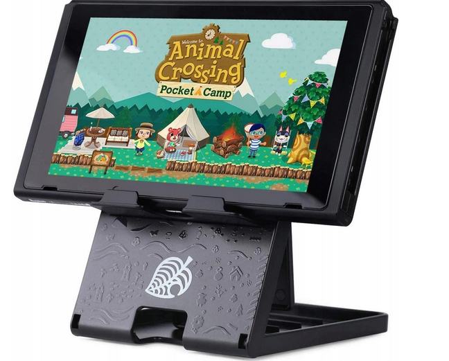 Álítható állvány - Animal Crossing design - Nintendo Switch - fekete /PlayStand/ - 3