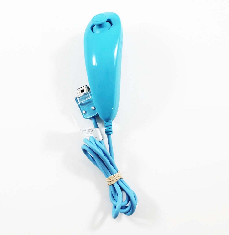 Nunchuk Kontroller – Nintendo Wii - világos kék/gyári doboz nélkül/ - 2