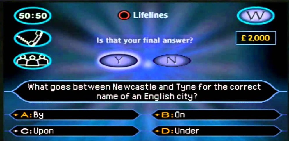 Who wants to be a millionaire - PS1 - 3