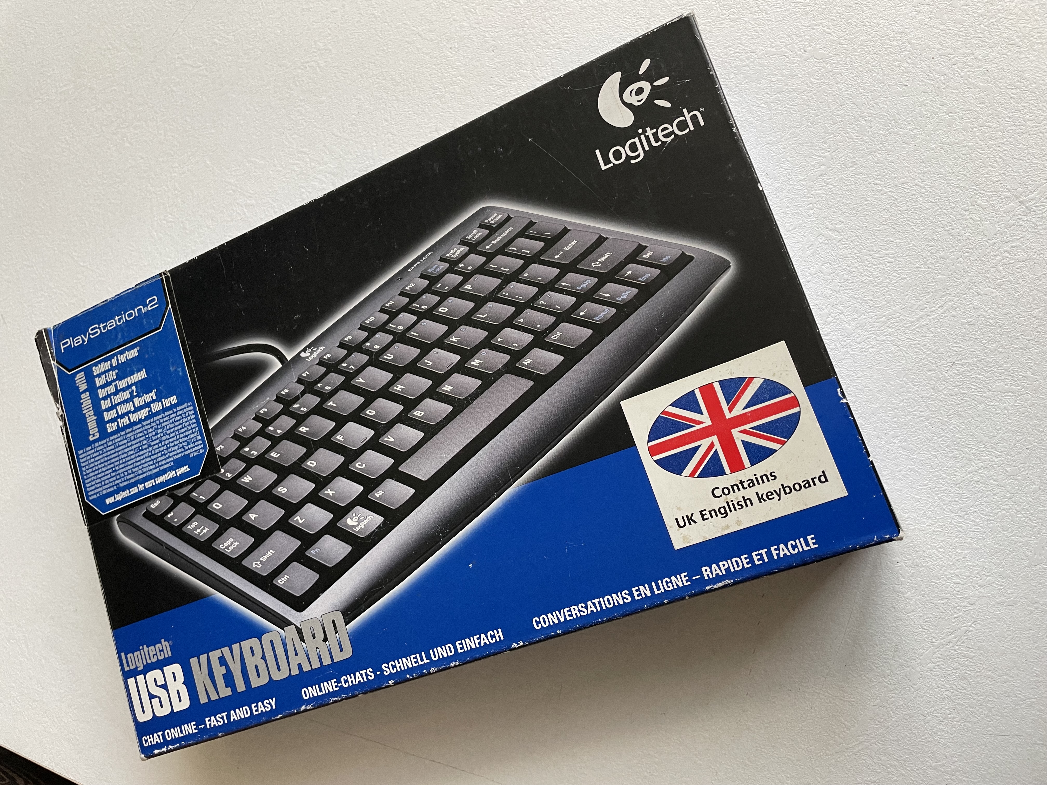 Logitech mini billentyűzet Sony PlayStation 2-höz, ANGOL nyelvű - 3