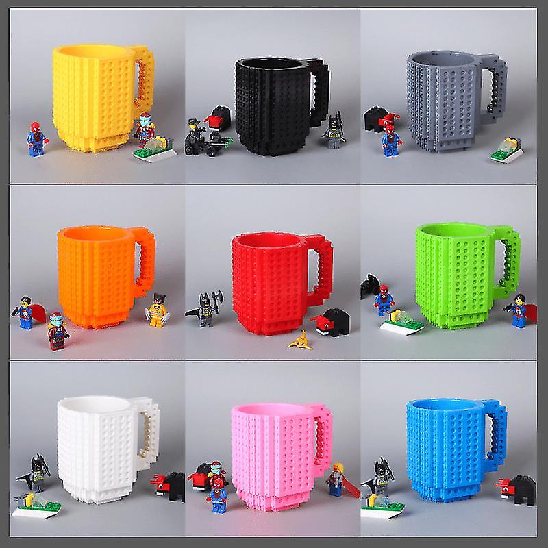 Build-On Brick Mug építőkockás bögre – rózsaszín 350 ml - 4