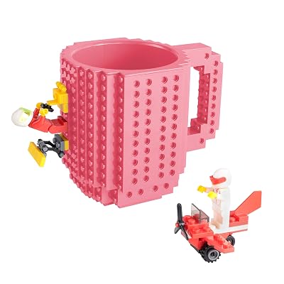 Build-On Brick Mug építőkockás bögre – rózsaszín 350 ml - 2